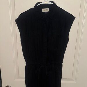 Universal Thread Black Cap Sleeve Dress